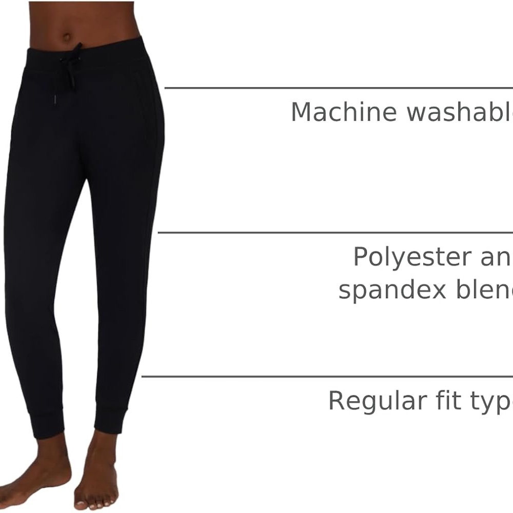 Yogalicious women lux kick back Joggers - black